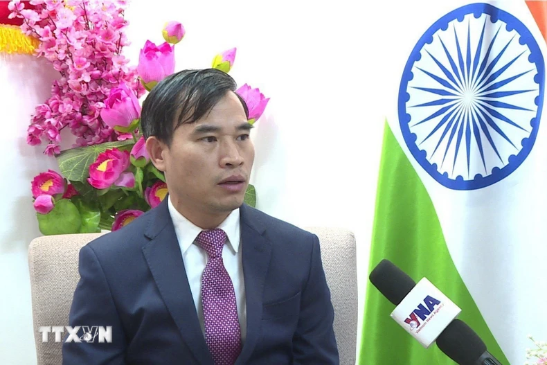 Tham tán Thương mại Việt Nam tại Ấn Độ Bùi Trung Thướng. (Ảnh: Quang Trung/TTXVN)