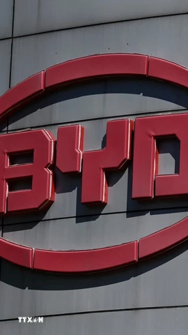 Trụ sở hãng sản xuất xe điện BYD ở tỉnh Quảng Đông (Trung Quốc). (Ảnh: AFP/TTXVN)