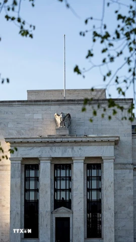 Trụ sở Cục Dự trữ Liên bang Mỹ (Fed) ở Washington, D.C. (Ảnh: THX/TTXVN)