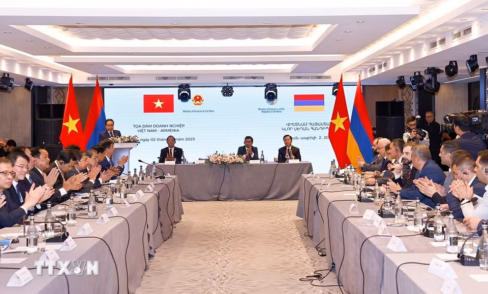 Quang cảnh cuộc gặp. (Ảnh: Doãn Tấn/TTXVN)