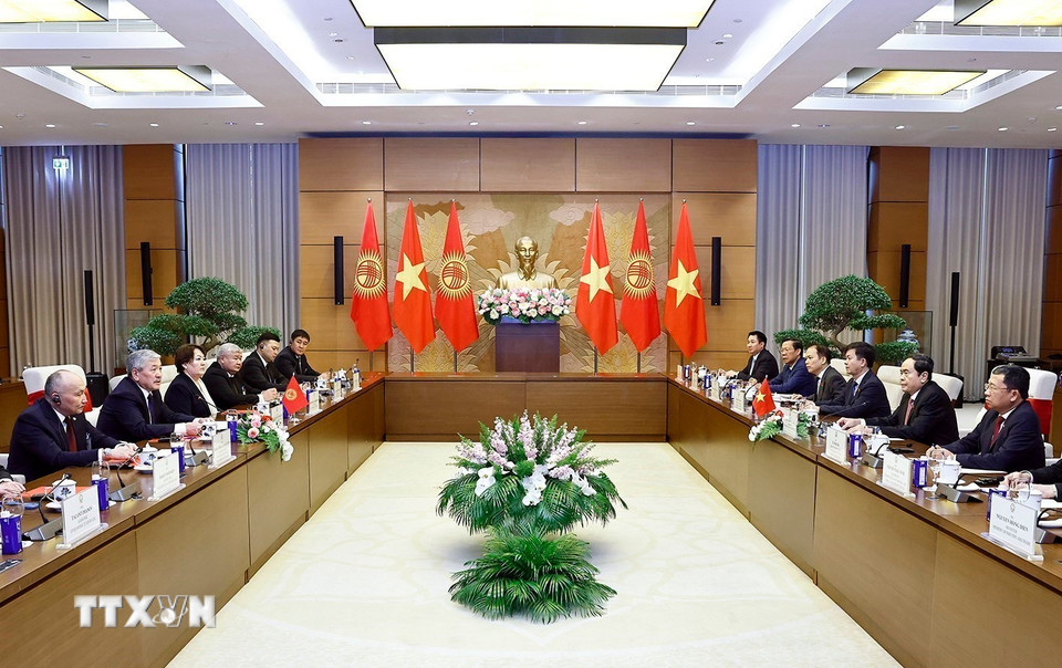 Quang cảnh hội kiến. (Ảnh: Doãn Tấn/TTXVN)