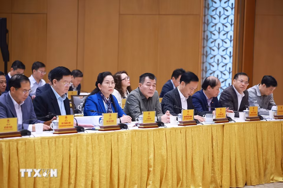 Các đại biểu dự Hội nghị của Đảng ủy Chính phủ tổng kết công tác phòng, chống tham nhũng, lãng phí, tiêu cực. (Ảnh: Dương Giang/TTXVN)