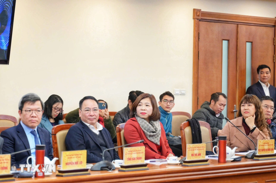 Các đại biểu tham dự lễ phát động. (Ảnh: Lương Hiếu/TTXVN phát)