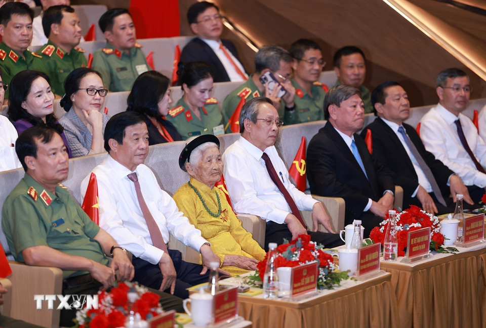 Các đại biểu dự Đại hội Thi đua “Vì an ninh Tổ quốc” lần thứ 9. (Ảnh: Dương Giang/TTXVN)