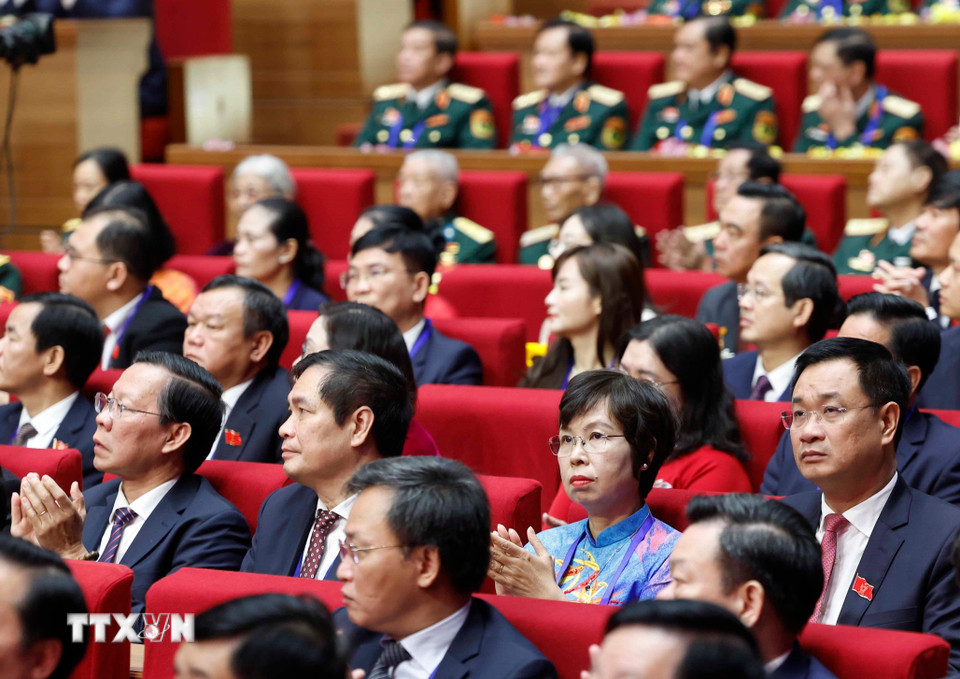 Đại biểu dự đại hội. (Ảnh: Thống Nhất/TTXVN)