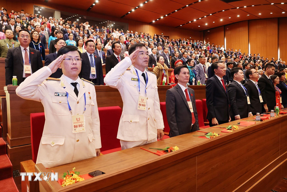 Đại biểu dự đại hội. (Ảnh: Thống Nhất/TTXVN)