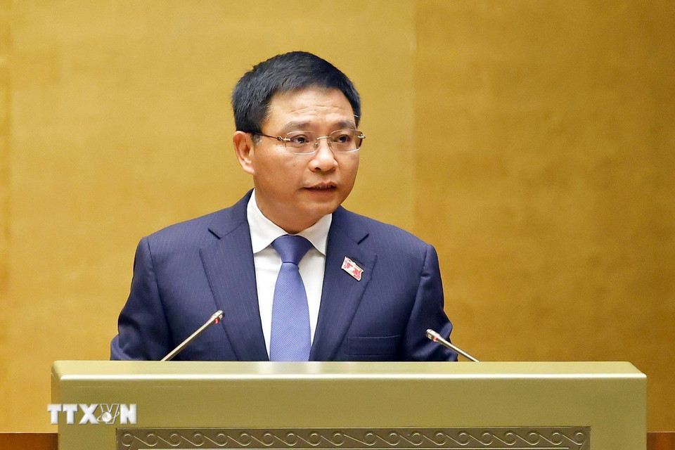 Bộ trưởng Bộ Tài chính Nguyễn Văn Thắng phát biểu. (Ảnh: Doãn Tấn/TTXVN)