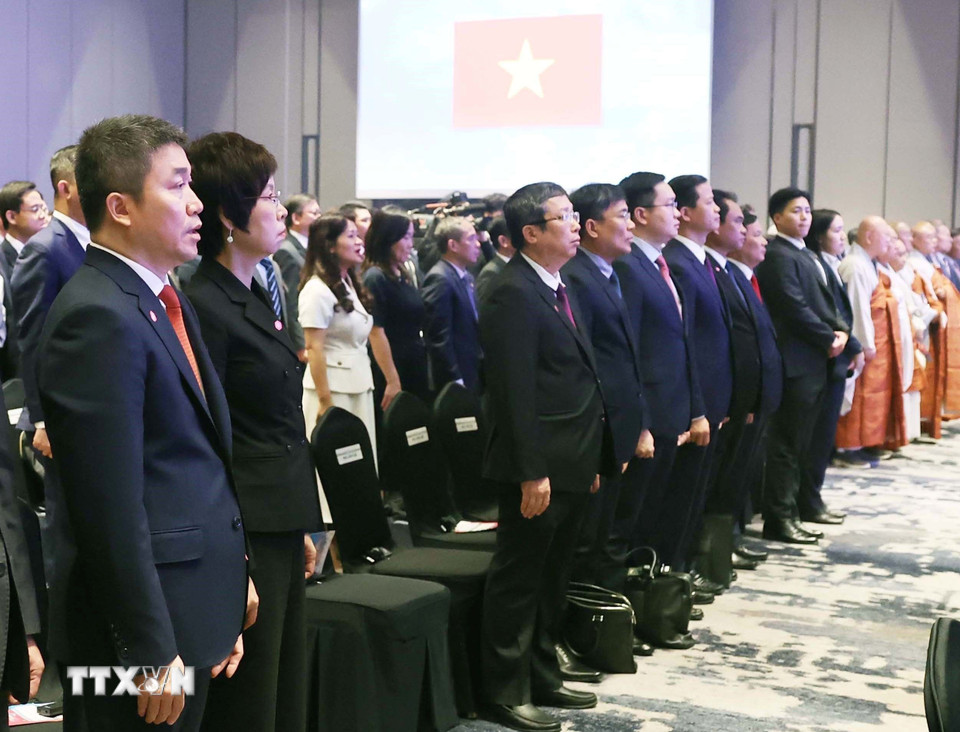 Các đại biểu tham dự buổi lễ. (Ảnh: Thống Nhất/TTXVN)