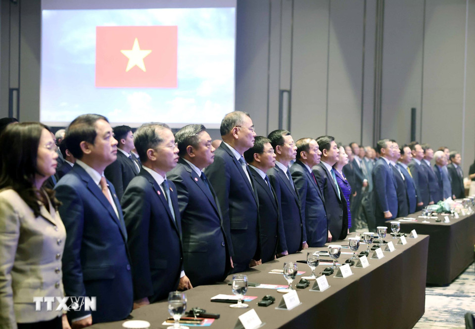 Các đại biểu tham dự buổi lễ. (Ảnh: Thống Nhất/TTXVN)