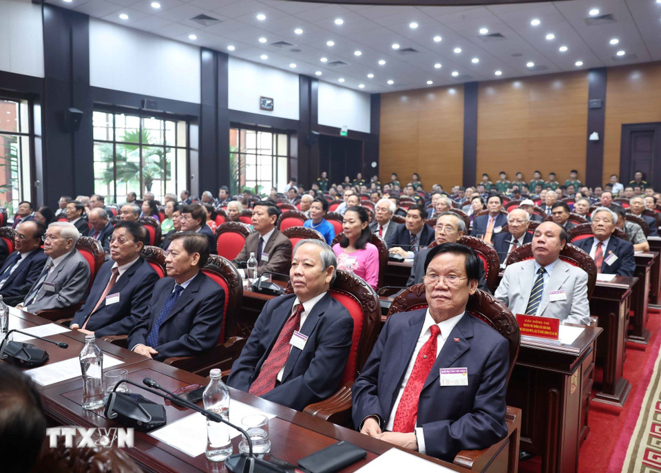 Các đại biểu dự buổi gặp mặt. (Ảnh: Thống Nhất/TTXVN)