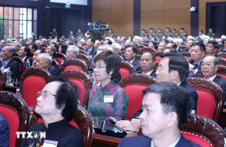 Các đại biểu dự buổi gặp mặt. (Ảnh: Thống Nhất/TTXVN)