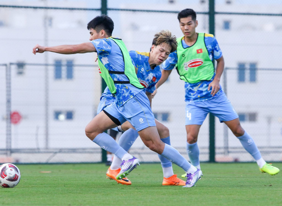 Tất cả các cầu thủ đều nỗ lực để có sự chuẩn bị tốt nhất cho vòng chung kết U23 châu Á 2026. (Nguồn: VFF)