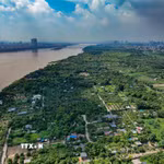 Nhiều diện tích bãi sông có tiềm năng phát triển nông nghiệp sinh thái. (Ảnh: Trung Nguyên/TTXVN)