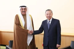 Nhân dịp tham dự Đại hội đồng Liên hợp quốc Khóa 79 và làm việc tại Hoa Kỳ, sáng 24/9/2024 (giờ địa phương), tại thành phố New York, Tổng Bí thư, Chủ tịch nước Tô Lâm tiếp Thái tử Kuwait Sabah Al-Khalid Al-Sabah. (Ảnh: Lâm Khánh/TTXVN)