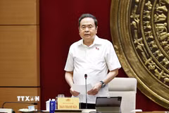 Chủ tịch Quốc hội Trần Thanh Mẫn phát biểu. (Ảnh: Doãn Tấn/TTXVN)