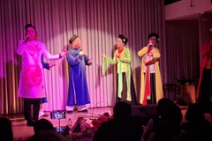 Một tiết mục trong chương trình. (Ảnh: Vietnam+)