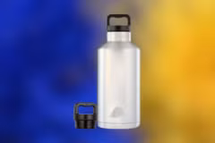 Bình nước giữ nhiệt bằng thép không gỉ (inox) hiệu “Ozark Trail 64 oz,".