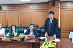 Giáo sư, Tiến sỹ Chu Hoàng Hà, Phó Chủ tịch Viện Hàn lâm Khoa học và Công nghệ Việt Nam, phát biểu tại họp báo.