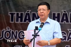 Ông Lê Ngọc Hưng tại một buổi lễ phát động năm 2019. (Ảnh: Quốc Khánh/TTXVN) 