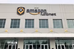 Trung tâm dịch vụ của Amazon tại Washington, DC, Mỹ. (Ảnh: Kyodo/TTXVN)