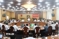 UBND tỉnh Tây Ninh tổ chức Hội nghị đánh giá tình hình kinh tế-xã hội 9 tháng và đề ra phương hướng nhiệm vụ cho những tháng còn lại của năm 2025. (Ảnh: Bùi Giang/TTXVN)