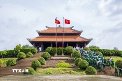 Khu tưởng niệm liệt sỹ Thanh niên xung phong Thành phố Hồ Chí Minh tại xã Long Chữ, tỉnh Tây Ninh. (Ảnh: Giang Phương/TTXVN)