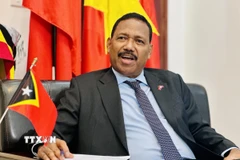 Đại sứ Timor Leste tại Việt Nam Joao Pereira trả lời phỏng vấn của phóng viên TTXVN. (Ảnh: Việt Đức/TTXVN)