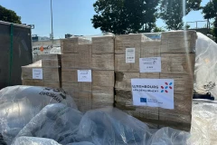 Tiếp nhận lô hàng cứu trợ người dân vùng lũ của Liên minh châu Âu 