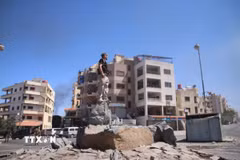 Các lực lượng an ninh Syria. (Ảnh: THX/TTXVN)