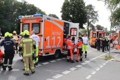 Quang cảnh khu vực xảy ra vụ tai nạn. (Ảnh: Mạng xã hội X)