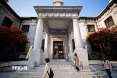 Trụ sở Ngân hàng trung ương Hàn Quốc tại thủ đô Seoul. (Ảnh: THX/TTXVN)