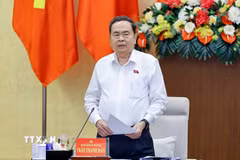 Chủ tịch Quốc hội Trần Thanh Mẫn phát biểu. (Ảnh: Doãn Tấn/TTXVN)