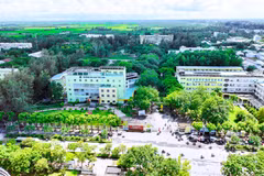 Đại học Trà Vinh nhìn từ trên cao.
