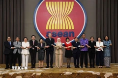 Đại diện các nước thành viên ASEAN và New Zealand dự cuộc họp Ủy ban hợp tác chung lần thứ 12. (Ảnh: TTXVN phát)