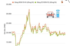 Giá xăng E5 RON 92 ở mức 19.800 đồng một lít