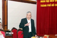 Phó Giáo sư, Tiến sỹ Trần Đình Thiên, nguyên Viện trưởng Viện Kinh tế Việt Nam. (Ảnh: Xuân Khu/TTXVN)