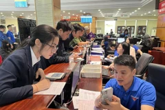 Thanh Hóa phát động phong trào “Bình dân học vụ số”. (Ảnh: Nguyễn Nam/TTXVN)