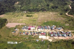 Bản Sắt tại xã Trường Sơn, tỉnh Quảng Trị. (Ảnh: Nguyên Linh/TTXVN)