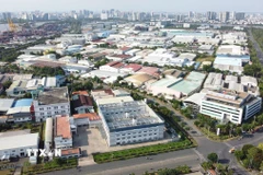 Một góc Khu chế xuất Tân Thuận, Thành phố Hồ Chí Minh. (Ảnh: Trung Tuyến-TTXVN)