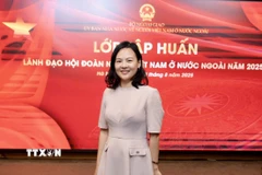 Bà Trần Hà My, Giám đốc Mạng lưới Đổi mới sáng tạo Việt Nam tại Pháp (VINEU France), Chủ tịch Hội Doanh nghiệp Trẻ Việt Nam tại châu Âu (VYBE). (Ảnh: TTXVN phát)