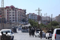 Lực lượng an ninh Syria tiến vào thành phố Sweida ở miền Nam nước này. (Ảnh: THX/TTXVN)