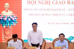 Thứ trưởng Bộ Tài chính Trần Quốc Phương phát biểu. (Ảnh: Tuấn Anh/TTXVN)