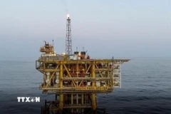 Mỏ khí đốt South Pars ở ngoài khơi thành phố Asaluyeh, miền Nam Iran. (Ảnh: IRNA/TTXVN)