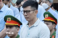 Bị cáo Nguyễn Duy Hưng, cựu Chủ tịch Tập đoàn Thuận An. (Ảnh: Phạm Kiên/TTXVN)