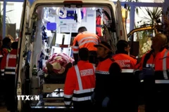 Hiện trường vụ va chạm tàu cao tốc ở Adamuz, Tây Ban Nha, ngày 18/1/2026. (Ảnh: Reuters/TTXVN)