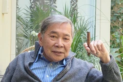 Học giả Nguyễn Hữu Động trả lời phỏng vấn của phóng viên TTXVN tại Mexico. (Ảnh: Phi Hùng/TTXVN)