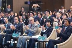 Các đại biểu tham dự Diễn đàn hợp tác địa phương Việt Nam-Nhật Bản. (Ảnh: Dương Giang/TTXVN)