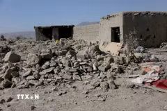 Ngày 27/2/2026, Pakistan đã tiến hành không kích các cơ sở của Taliban tại Afghanistan, phá hủy nhiều mục tiêu quan trọng, trong đó có một kho đạn tại tỉnh Nangarhar. (Ảnh: THX/TTXVN)