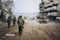 Binh sỹ Israel tại Dải Gaza. (Ảnh: THX/TTXVN)