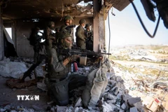 Binh sỹ Israel được triển khai tại Dải Gaza. (Ảnh: THX/TTXVN)